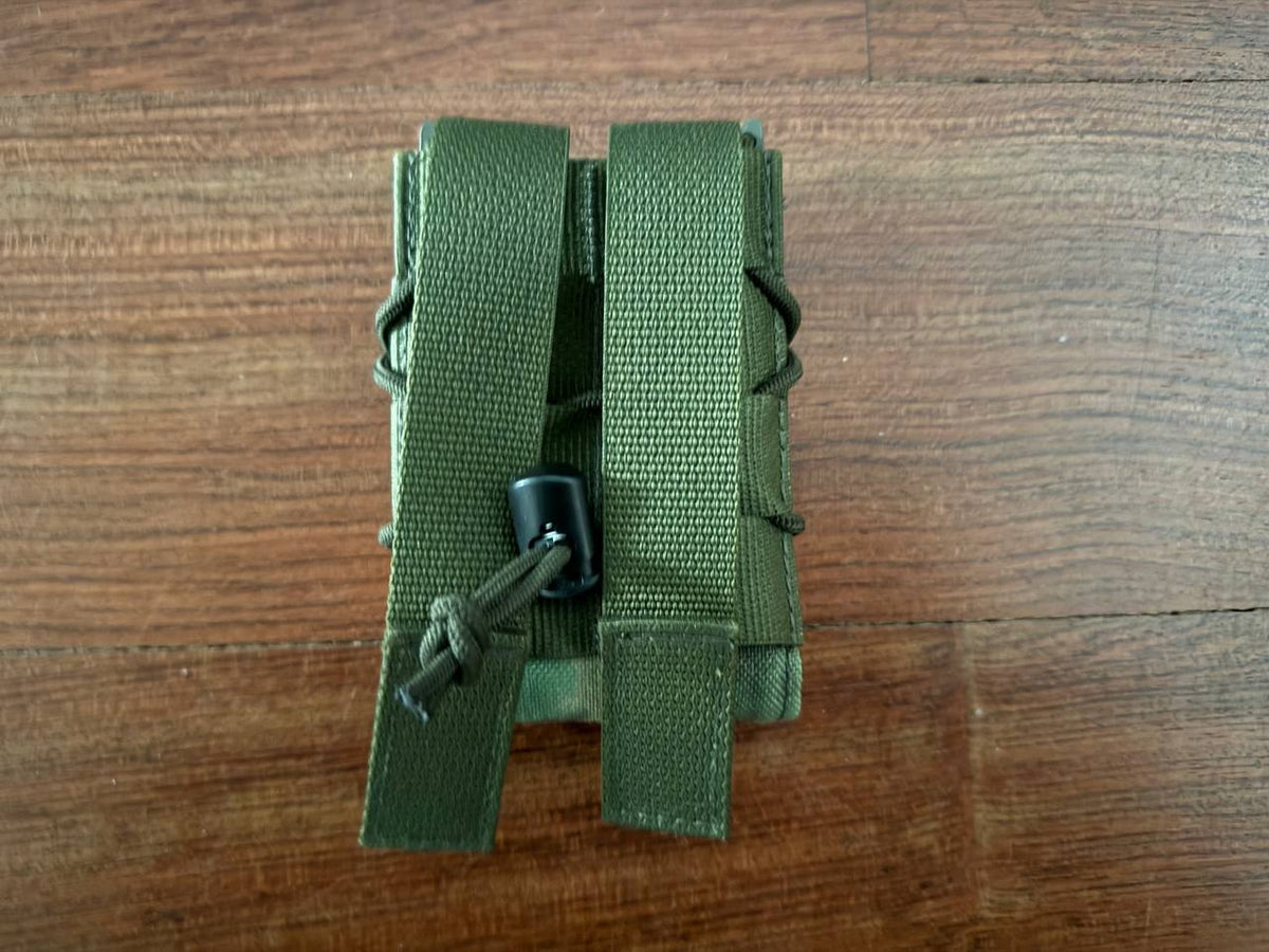 Russian Wartech Open Top AK Mag Taco Pouch - Atacs-FG/Moss Camo
