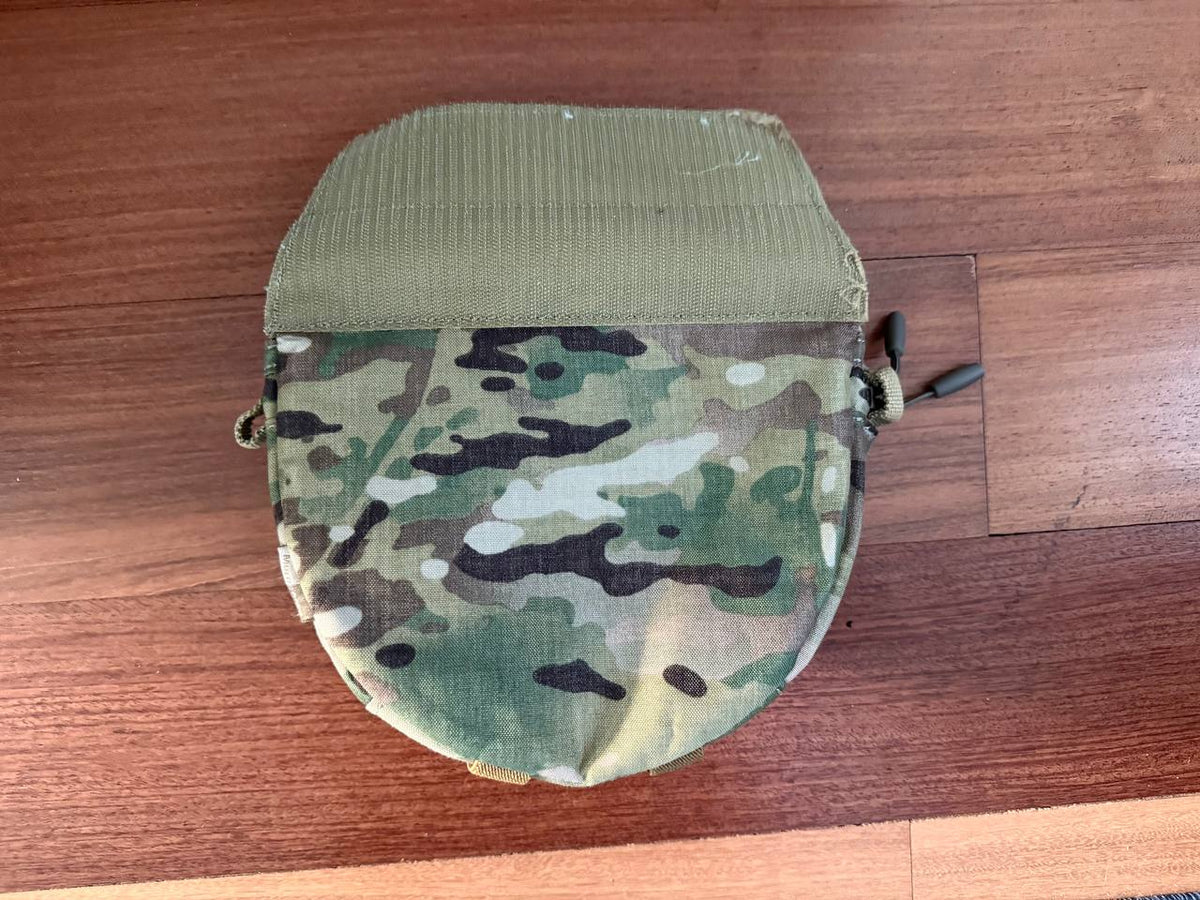 Russian Ars Arma - Dangler Pouch – Multicam - USED, a small tactical pouch in multicam pattern with a velcro flap closure, designed for Russian surplus gear storage.