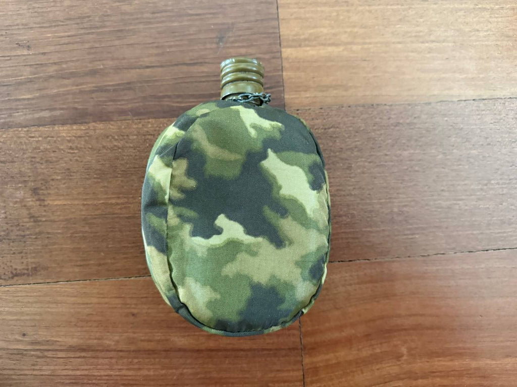 Russian Soviet Army Aluminum Water Flask (Canteen) with Camo Cover