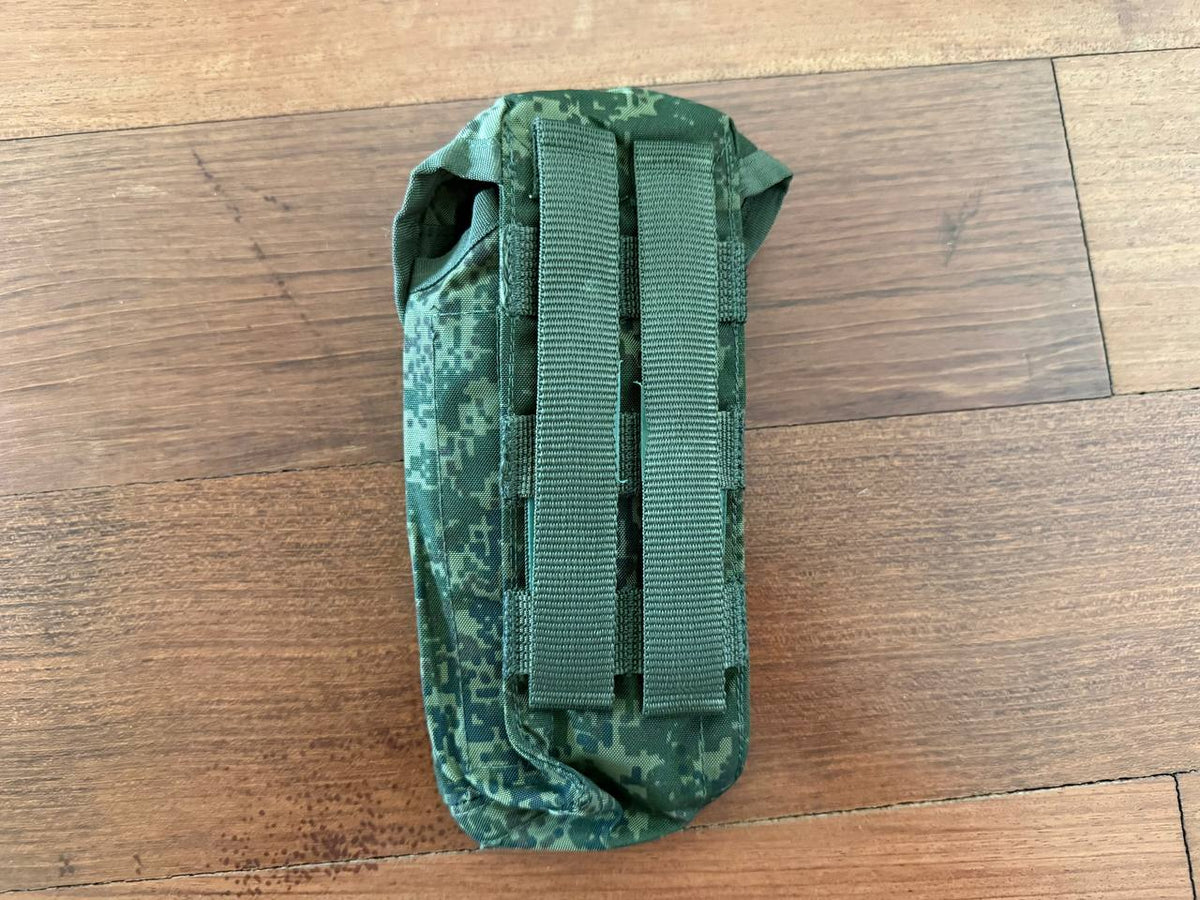 Russian Tekhinkom AK Dual Mag Pouch With Silent Clips - EMR Camo