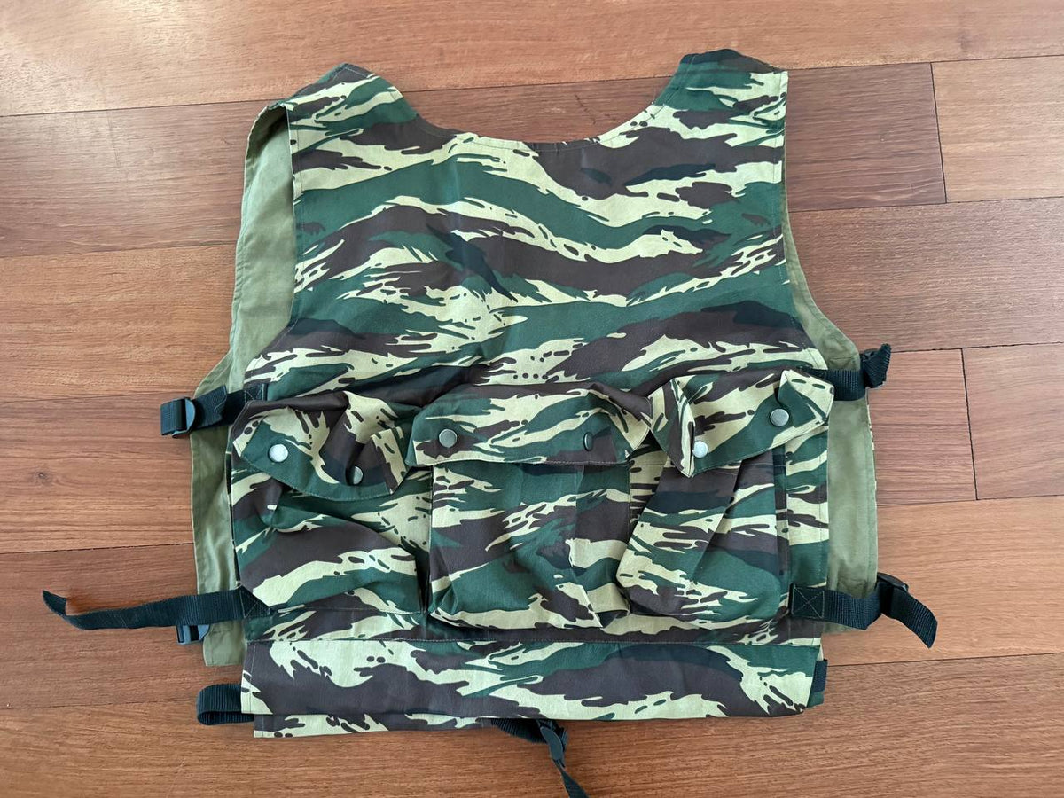 Russian Tactical Assault Vest - Kamysh Tiger Stripe Camo - Chechen War Era