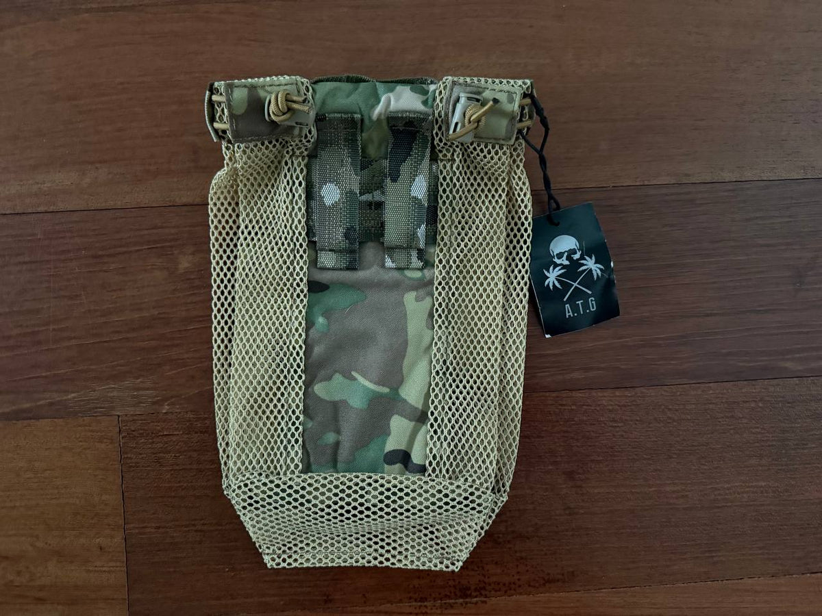 Russian A.T.G. Mesh Foldable Dump Pouch MOLLE Multicam