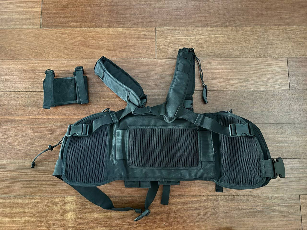 J-Tech MK2 Tactical Chest Rig + Extra Pouches Set - Black