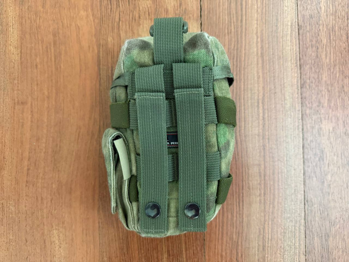 Russian Style Water Bottle Canteen Pouch A-TACS FG Moss Camo