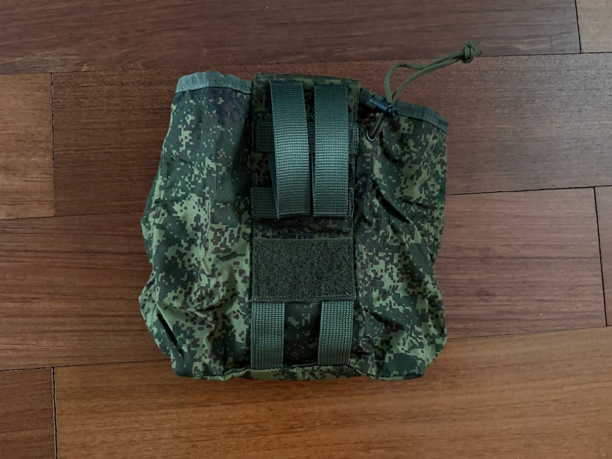 Russian Tekhinkom Folding Dump Pouch EMR Digital Flora Camouflage