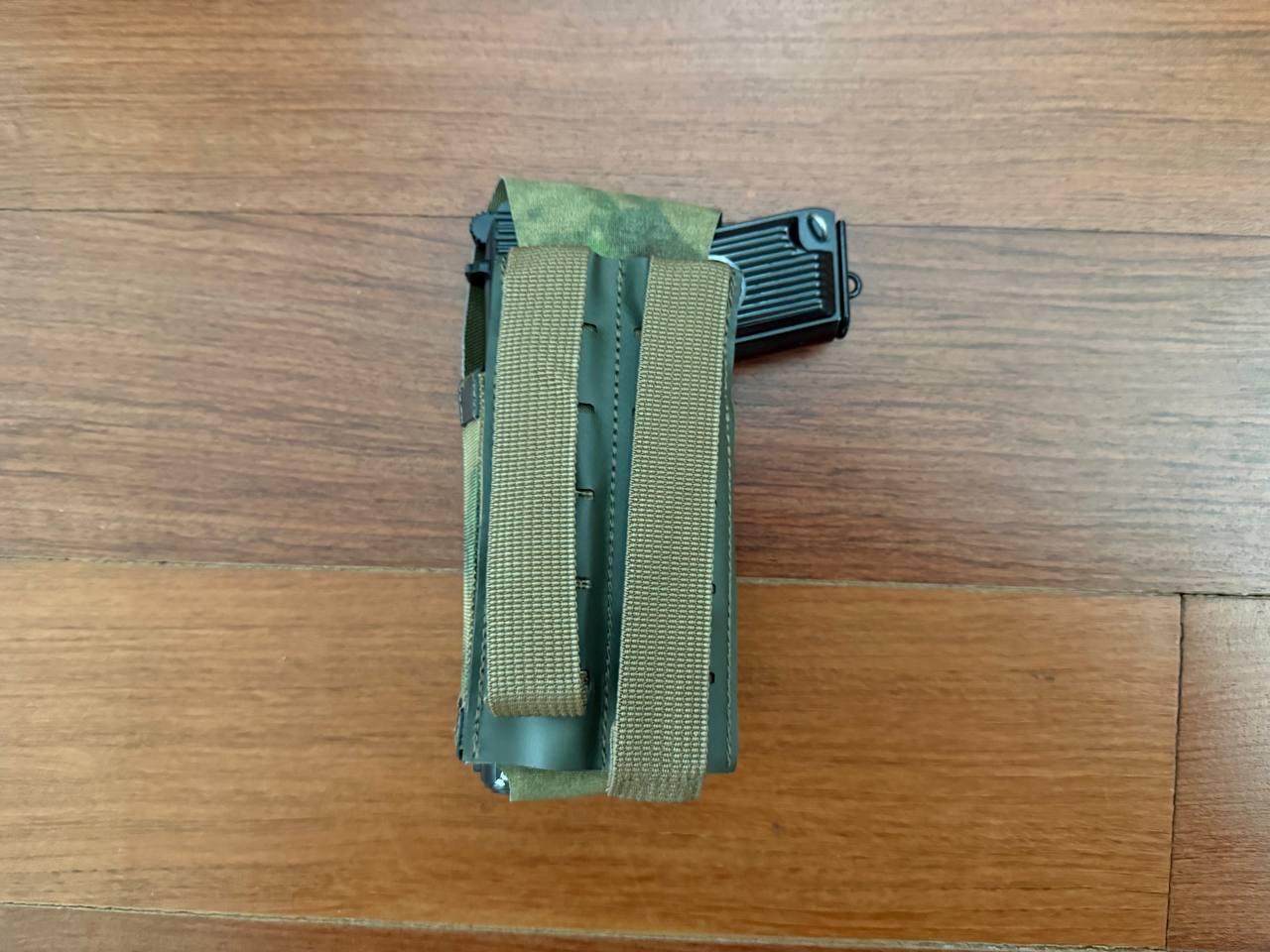 Russian Gear Craft Universal Tactical Holster - A-TACS FG made from durable materials with reinforced straps, designed for secure attachment and versatile tactical use.