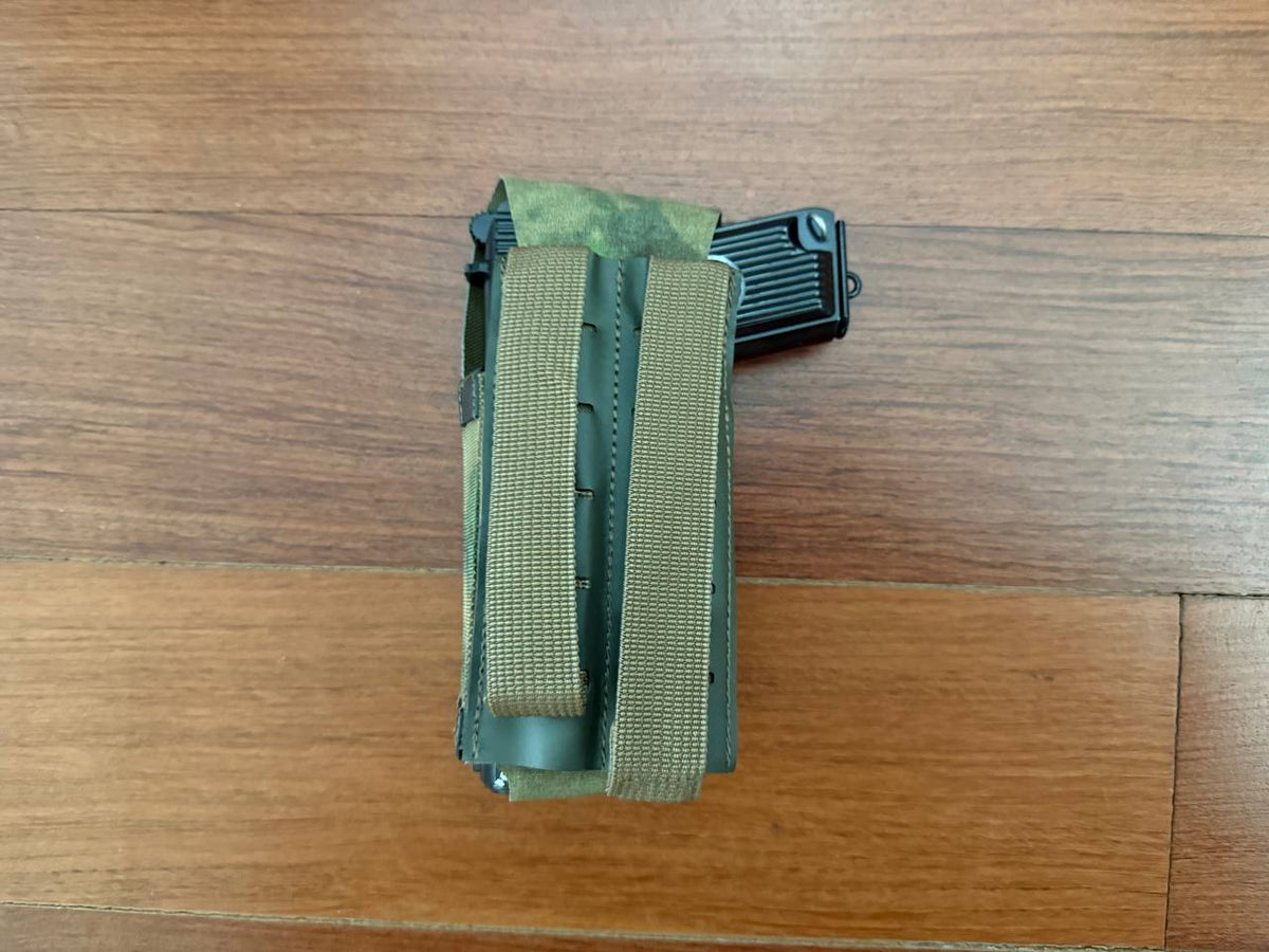 Russian Gear Craft Universal Tactical Holster - A-TACS FG made from durable materials with reinforced straps, designed for secure attachment and versatile tactical use.