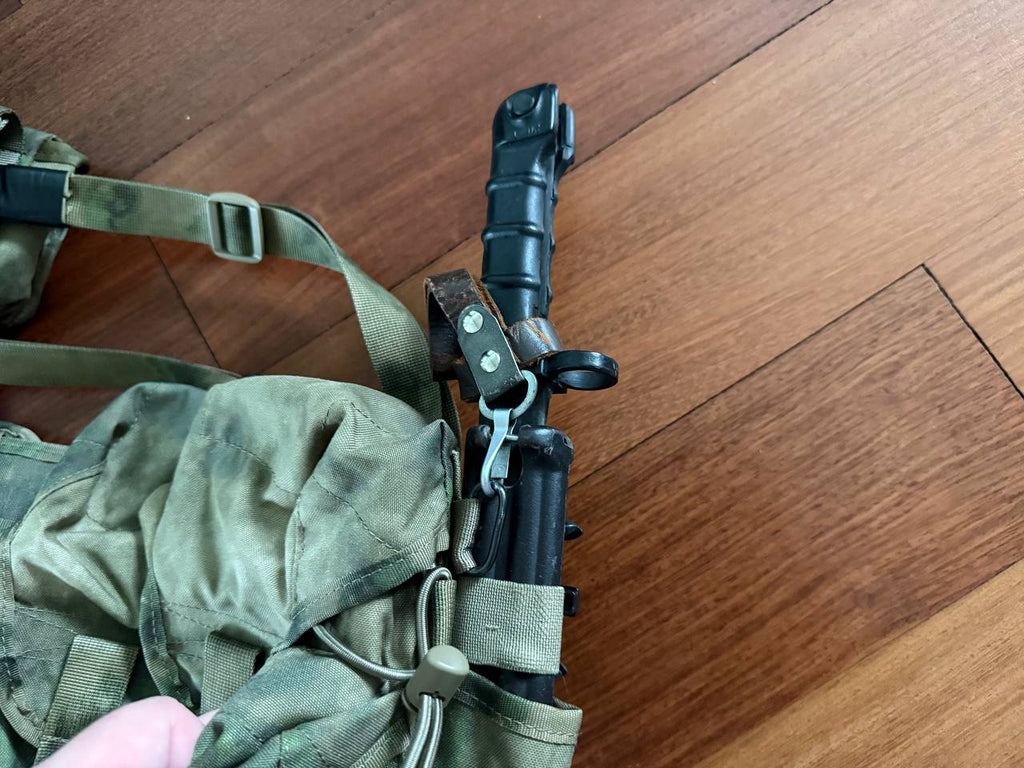 Russian SSO Smersh AK Vest  + Radio Pouch + Training Knife - Atacs-FG Camo