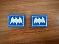 Russian Spetsnaz GRU Military Intelligence Collar Patch Pair