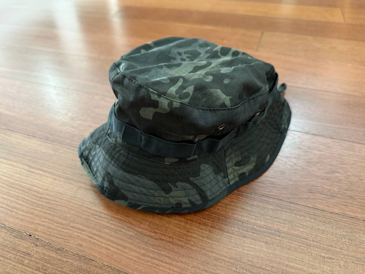 Russian Military Panama Boonie Hat - Size 59-60 - Black Multicam Camo