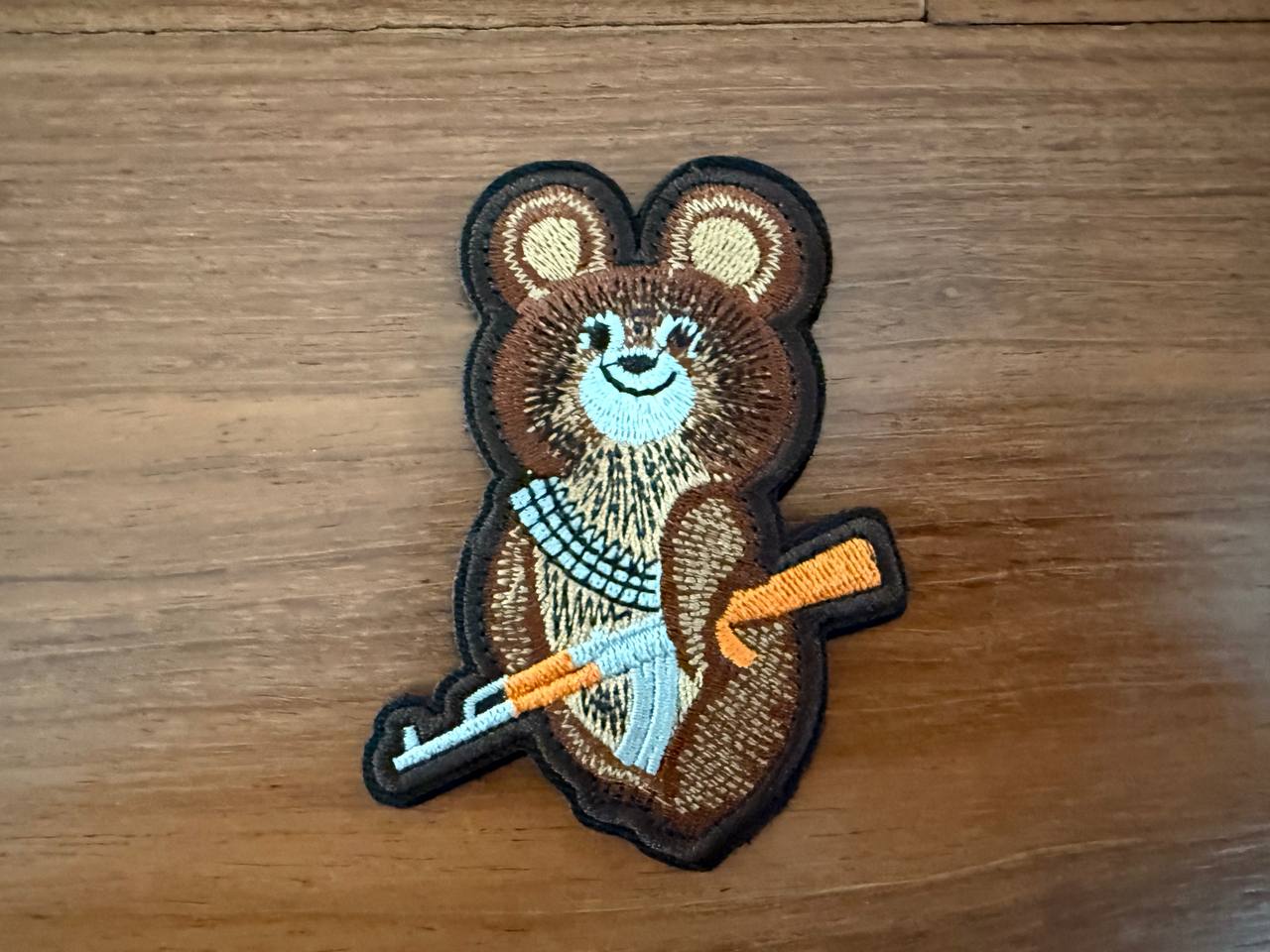 Russian Mishka Bear with AK-47 Badge - Military Patch
