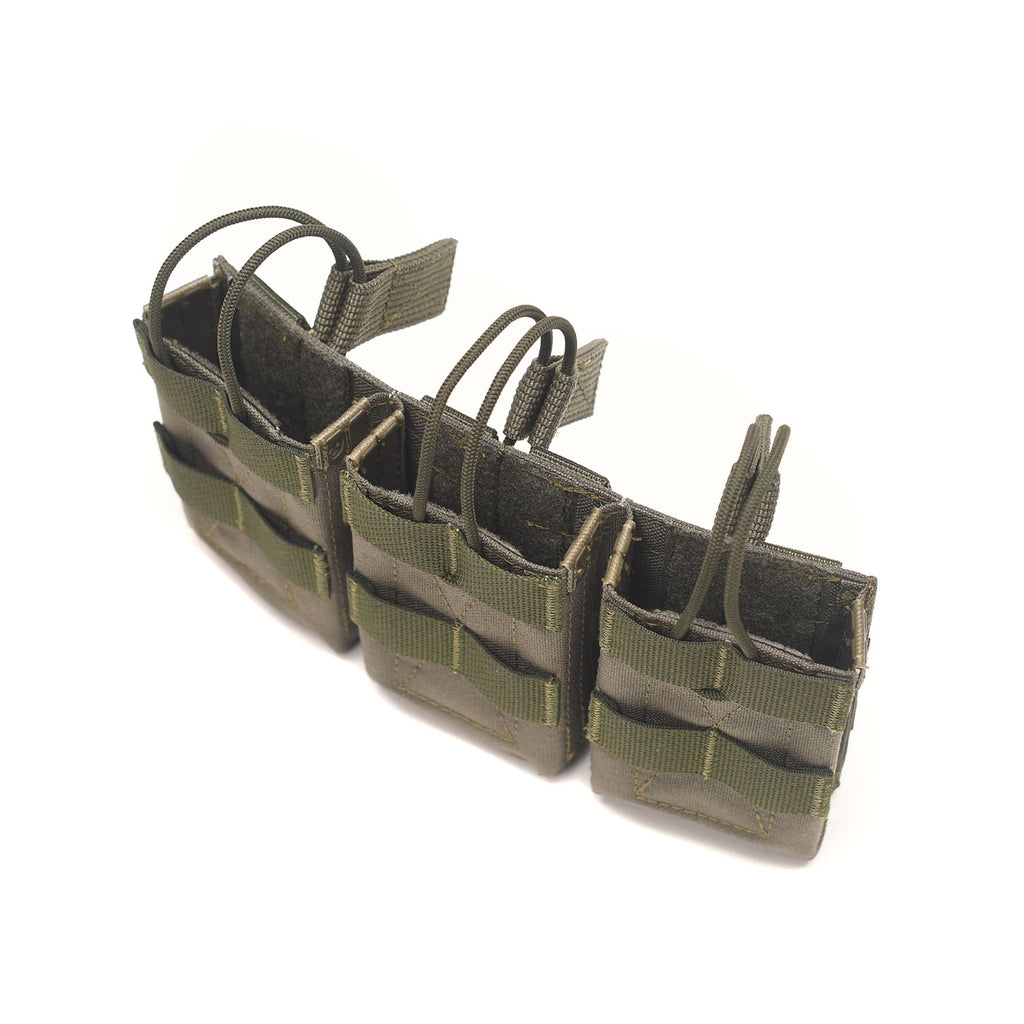 Russian R-Karbid Triple Open-Top AK Mag Pouch UDH Dark Olive