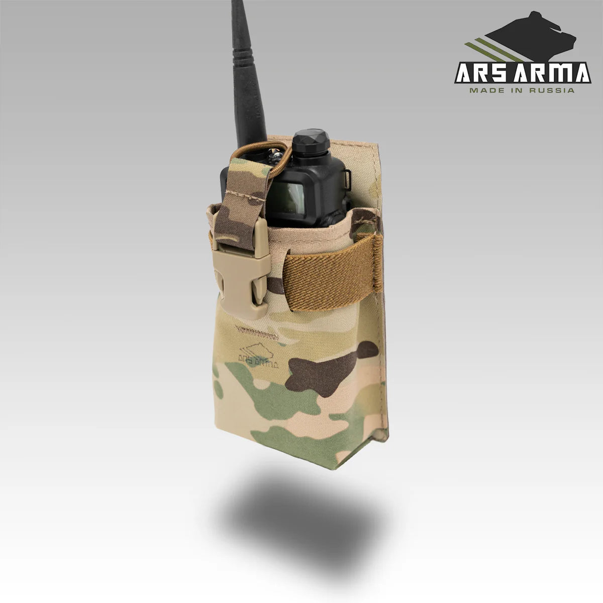 Russian Ars Arma A-24 "Efir" LC Radio Pouch - Multicam Camo