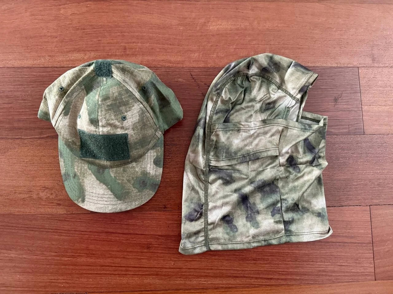 Russian Tactical ATACS Moss Set - Balaclava & Military Cap - Universal Fit
