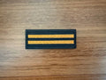 Russian St. George Ribbon Badge - Black & Yellow Stripe Patch