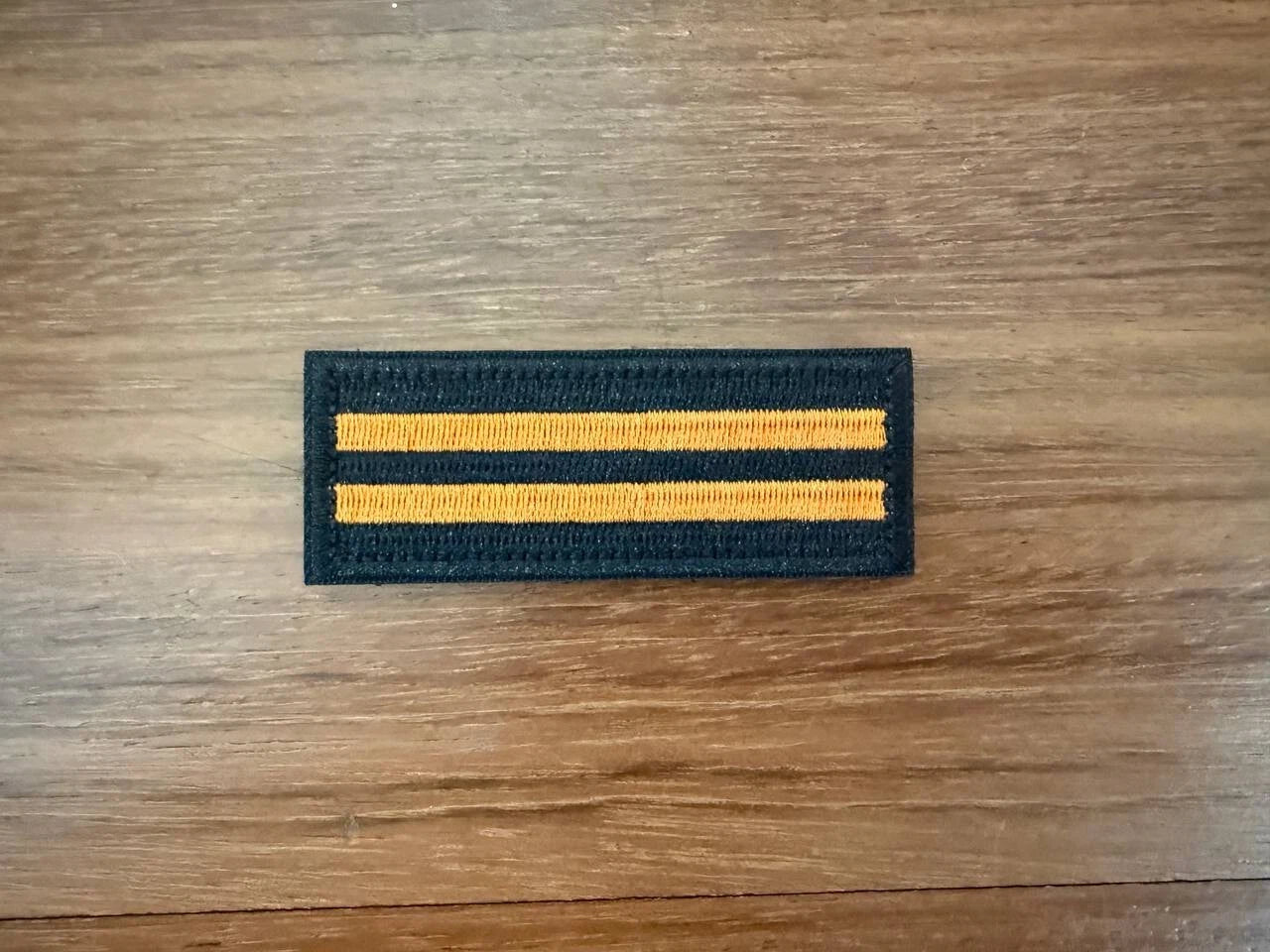 Russian St. George Ribbon Badge - Black & Yellow Stripe Patch