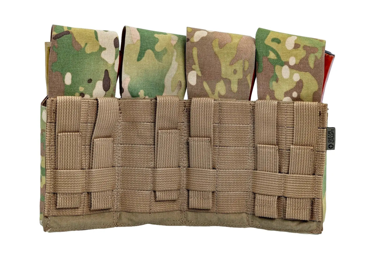 Preorder: Russian Gear Craft AK Quad Mag Pouch - Rigid Silent Flap Closure