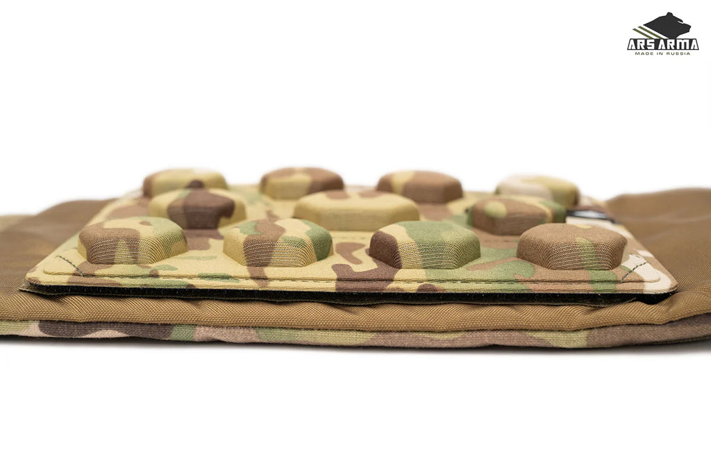 Russian Ars Arma HEXS Cummerbund Pads (Pair) - Multicam with raised hexagonal padding for added comfort and durability in a multicam camouflage pattern.
