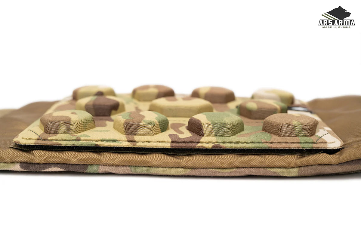Russian Ars Arma HEXS Cummerbund Pads (Pair) - Multicam with raised hexagonal padding for added comfort and durability in a multicam camouflage pattern.