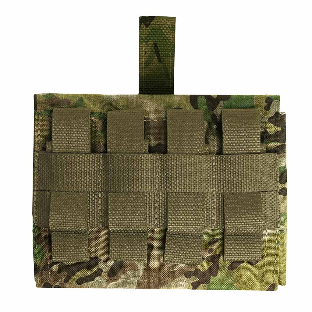 Russian Viking Gear FAST OPEN IFAK Medical Pouch - Multicam pattern tactical medical pouch with MOLLE webbing for quick access and secure attachment in outdoor or combat settings.